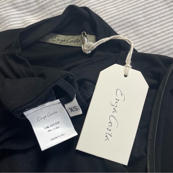 🇺🇸V32 ENZA COSTA Jersey Twist Top One Shoulder - Picture 8 of 11